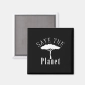 Rettet den Planeten-Umweltschutz-Tag Magnet (Vorderseite/Rückseite)