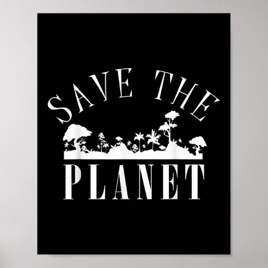 Rettet den Planeten-Umweltschutz-Tag Poster (Vorne)