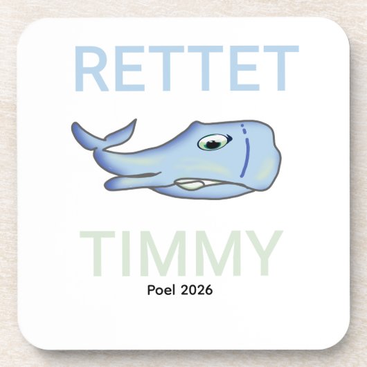 rettet den wal getränkeuntersetzer (Vorderseite)