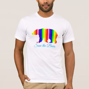 Rettet die Bären Große schwule Bären-Pride-Humor T-Shirt