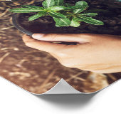 Rettet die Bäume Baum pflanzen Umwelt Poster (Ecke)