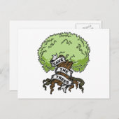 Rettet die Bäume Postkarte (Vorne/Hinten)