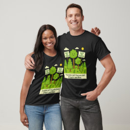 Rettet die Bäume – Süße Umwelt-Cartoon T-Shirt