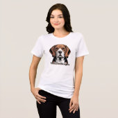 Rettet die Beagles | Hunde Liebhaber Tri-Blend Shirt (Vorderseite voll)