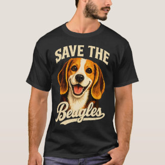 Rettet die Beagles Süßer Hundeliebhaber Rettung T-Shirt