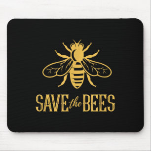 Rettet die Bienen -Blumenstöcke Tag der Erde Umwel Mousepad