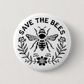 Rettet die Bienen Button (Vorderseite)