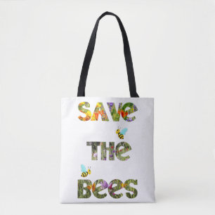 Rettet die Bienen (englisch) Tasche