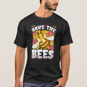 Rettet die Bienen Hummel Honigbiene Süße Bienenhal T-Shirt