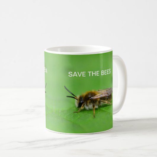 Rettet die Bienen Kaffeetasse (VorderseiteRechts)