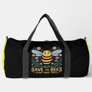 Rettet die Bienen, pflanzt Bäume Duffle Bag