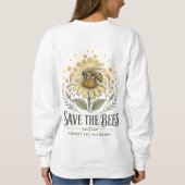 Rettet die Bienen Sweatshirt (Rückseite)