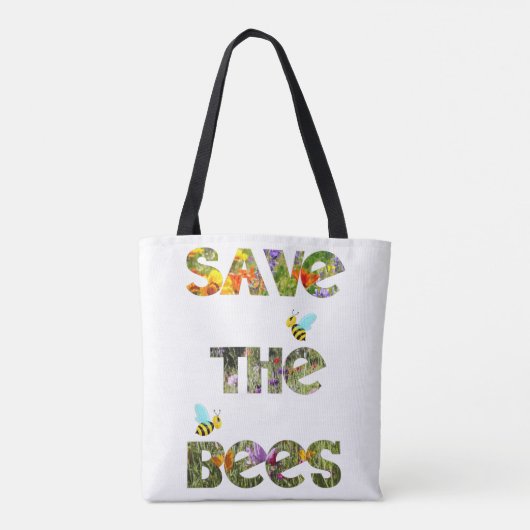Rettet die Bienen Tasche (Rückseite)