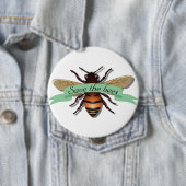 Rettet die Bienen Umwelt Naturschutz Button (Beispiel)