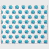 Rettet die Delphine auf dem Planeten Geschenkpapier (Flach)