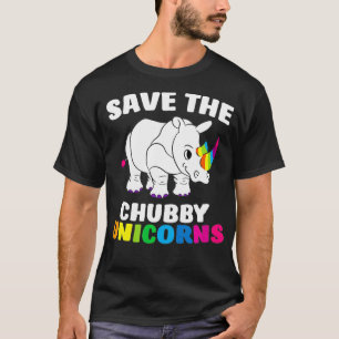 Rettet die dicken Einhörner Lustiges Einhorn Nasho T-Shirt