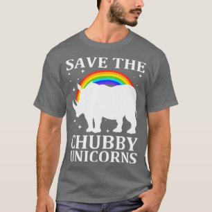 Rettet die dicken Einhörner Lustiges Nashorn T-Shirt
