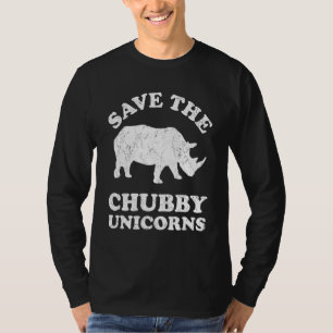Rettet die dicken Einhörner Nashorn Tierschutzge T-Shirt