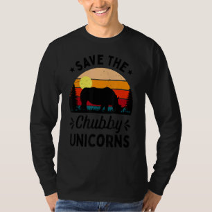 Rettet die dicken Einhörner Vintage Rhino Tier Rig T-Shirt