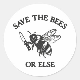 Rettet Die Ees Boo Bees Brustkrebs Halloween Fraue Runder Aufkleber