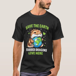 Rettet die Erde Bartagamen-Design - Lustiges Tier T-Shirt