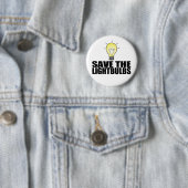 Rettet die Glühbirnen! Button (Beispiel)
