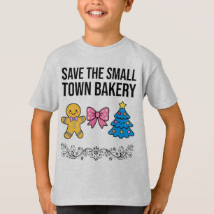 "Rettet die kleine Bäckerei im Dorf"-Shirt Warme T-Shirt