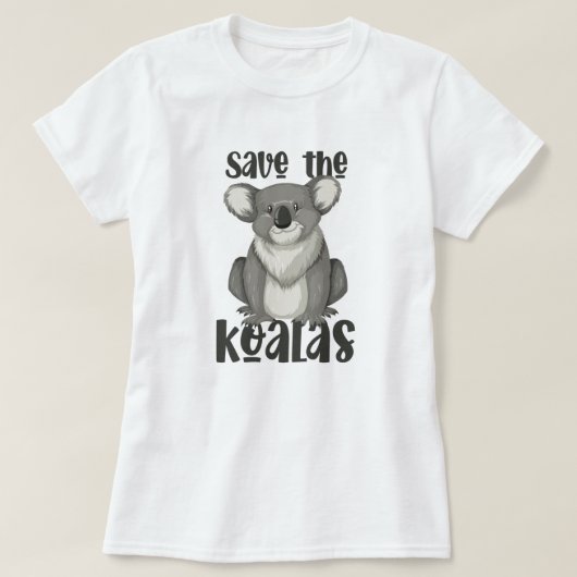 Rettet die Koalas T-Shirt (Design vorne)