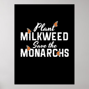 Rettet die Monarch Schmetterlinge Poster