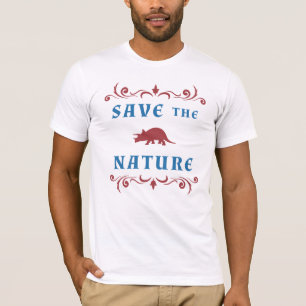 Rettet die Natur Triceratops T-Shirt