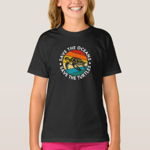 Rettet die Ozeane Rettet die Schildkröten T-Shirt