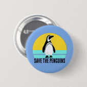 Rettet die Pinguine Button (Vorne & Hinten)