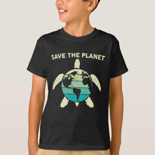 Rettet die Planet-Erde-Umwelt T-Shirt (Vorderseite)