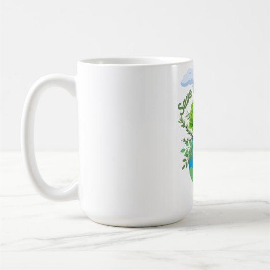 Rettet die Planet-Tasse Kaffeetasse (Links)