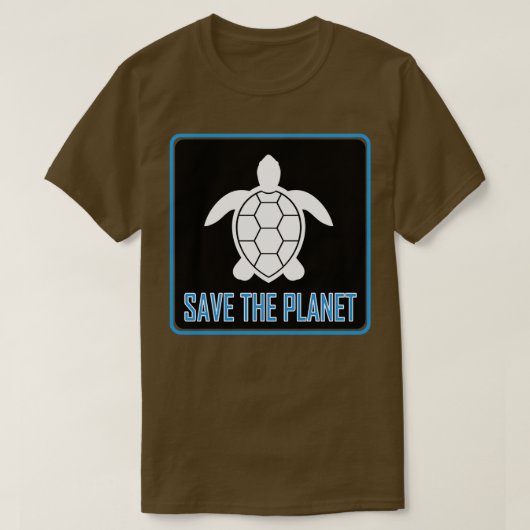Rettet die Planetschildkröte T-Shirt (Design vorne)