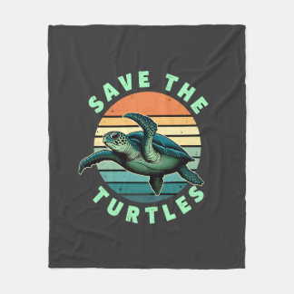 Rettet Die Schildkröten Tier Schildkröte Haustierl Fleecedecke