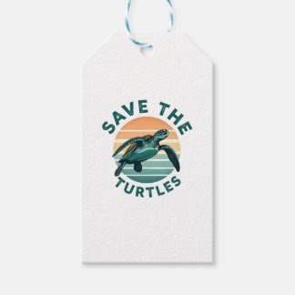 Rettet die Schildkröten Tier Schildkröte Haustierl Geschenkanhänger