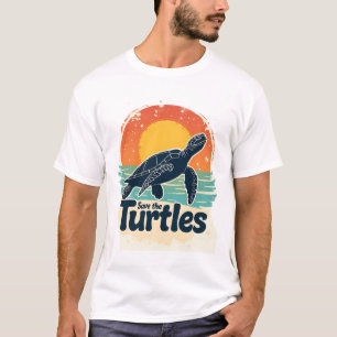 Rettet die Schildkröten Tierschutz Meeresschildkrö T-Shirt