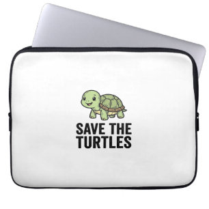 Rettet die Schildkröten Vintage-Schildkrötenschutz Laptopschutzhülle