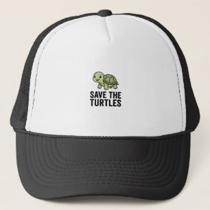 Rettet die Schildkröten Vintage Schildkrötenschutz Truckerkappe
