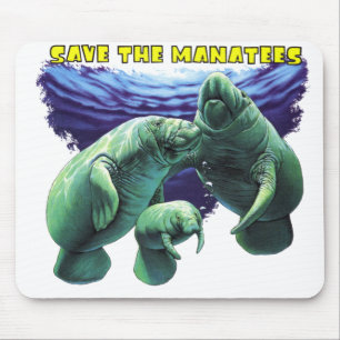 Rettet die Seekühe Mousepad