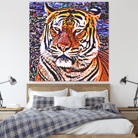 Rettet die Tiger Leinwanddruck (Insitu (Schlafzimmer))