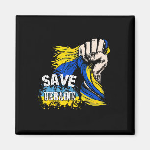 Rettet die Ukraine Wir stehen mit der Ukraine Unte Magnet
