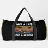 Rettet einen Baum, esst einen Biber Duffle Bag (Rückseite)