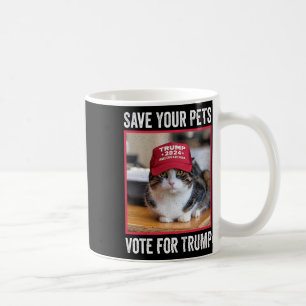 Rettet eure Haustiere, stimmt für Trump, US-Wahl,  Kaffeetasse