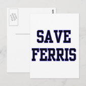 Rettet Ferris Postkarte (Vorne/Hinten)