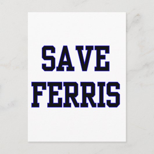 Rettet Ferris Postkarte (Vorderseite)