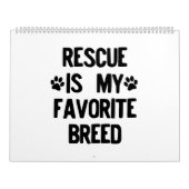 Rettet Hunde Rettung ist meine Lieblingsschwarz-Mo Kalender (Titelbild)