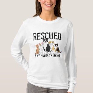 Rettet ist mein Lieblingsrasse Adoptier Nicht kauf T-Shirt