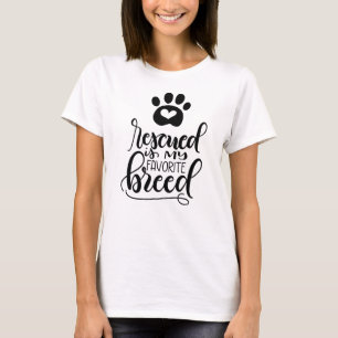 Rettet ist meine Lieblingsrasse - handschriftlich T-Shirt